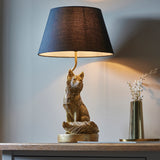 Fox Vintage Gold Table Lamp comes with Black tapered Shade (0711FOX106796)
