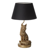 Fox Vintage Gold Table Lamp comes with Black tapered Shade (0711FOX106796)