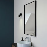 1 Light LED Bathroom Round Spotlight Matt Black IP44 (0711POR99770)