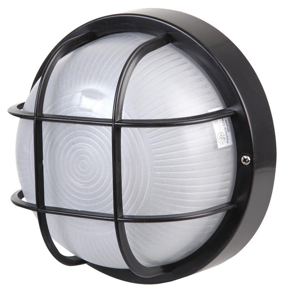 Outdoor Bulkhead Light Fitting with Opal Glass, E27, IP44 (113825444)