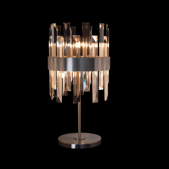 6 Light Table Lamp in Satin Nickel (1476ZEN6ASN)