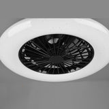 LED Integrated Ventilator Fan in Black Matt Finish (1542STRR62522132)