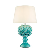 1 Light Table Lamp Blue Ceramic with Shade (0183VIO4223)