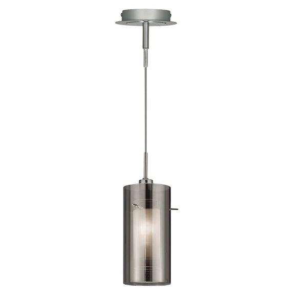 Drop Pendant - Smoked Glass with Frosted Inner (0483DUO2301SM)