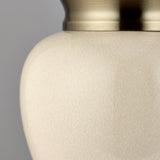 Antique Brass and Crackle Ceramic Table Lamp (Base Only) (0711DALTLAB)