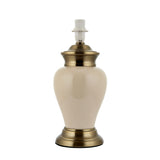 Antique Brass and Crackle Ceramic Table Lamp (Base Only) (0711DALTLAB)
