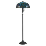 Tiffany Style Blue Floor Lamp (0711DRA64069)