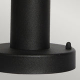 1 Light 30cm Outdoor Pedestal - Black finish - IP44 (0178HELSPBK)