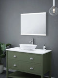 Tunable LED Bathroom Mirror Cabinet with bluetooth speaker 800 x 600 mm IP44 Dimmable Demister (1356HAMSY9015S)
