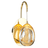 1 Light LED Wall Light in Gold and Clear Glass (1476TERMB1300)