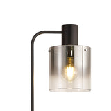 1 Light Floor Lamp (Large), Black / Smoke Fade Glass (1230CHE99A)