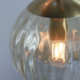 Modern Classic Styling 3 Light Cluster in Satin Brushed Gold with Champagne Glass (0711DIM91971)