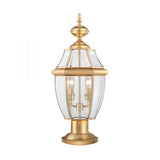 2 Light Exterior IP44 Post - 57cm height -  Polished Brass (0178NEW3L)