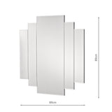 Rectangle Stepped Mirror 88 x 88 cm (0183002ODE8888)