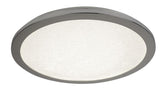 Flush Ceiling Light - Chrome & Crystal Sand, Bathroom IP44 (0483SCI810040CC)