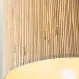 1 light Semi Flush in Woven Natural Seagrass (0711LON101695)
