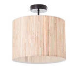 1 light Semi Flush in Woven Natural Seagrass (0711LON101695)