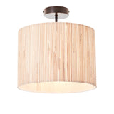 1 light Semi Flush in Woven Natural Seagrass (0711LON101695)