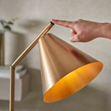 Warm Antique Brass Task Floor Lamp (0711CAP102369)