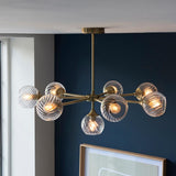 8 Light Pendant in Antique Brass (0711ALL103172)