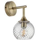 1 Light Wall Light in Antique Brass (0711ALL103173)