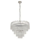 12 Light Pendant in Polished Nickel - Height Adjustable (0711TOU104090)