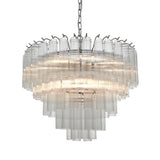 12 Light Pendant in Polished Nickel - Height Adjustable (0711TOU104090)