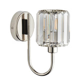 Wall Light in Bright Nickel with Clear Cut Glass Shades (0711BER104109)