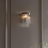 Wall Light in Polished Nickel with Clear Glass Rods (0711MAR104114)