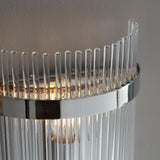 Wall Light in Polished Nickel with Clear Glass Rods (0711MAR104114)