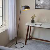 Modern Floor Lamp - Black and Antique Brass (0711BRA106337)