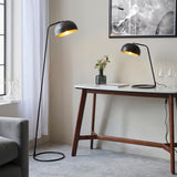 Modern Floor Lamp - Black and Antique Brass (0711BRA106337)