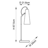 Antique Brass Task Table Lamp (0711KAR107527)