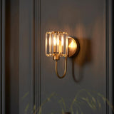 Wall Light in Antique Brass with Clear Cut Glass Shades (0711BER107803)
