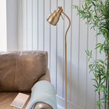 Classic Flexi Reader Floor Lamp in Brushed Aged Brass (0711CLA108126)
