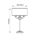 Sophisticated Statement Table Lamp - Vintage Brass (0711HIG110721)