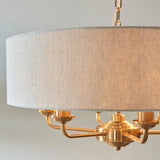 Sophisticated Statement 6 Light Pendant In Vintage Brass (0711HIG110722)