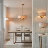 Sophisticated Statement 6 Light Pendant In Vintage Brass (0711HIG110722)