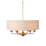 Sophisticated Statement 6 Light Pendant In Vintage Brass (0711HIG110722)