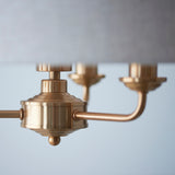 Sophisticated Statement 3 Light Pendant in Vintage Brass with Natural (0711HIG110723)