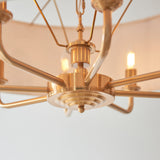 Sophisticated Statement 8 Light Pendant In Vintage Brass (0711HIG110727)