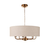 Sophisticated Statement 8 Light Pendant In Vintage Brass (0711HIG110727)