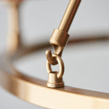 6 Light Pendant in Aged Brass - Height Adjustable (0711CHE111202)