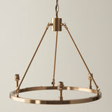 3 Light Pendant in Aged Brass - Height Adjustable (0711CHE111203)