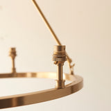 3 Light Pendant in Aged Brass - Height Adjustable (0711CHE111203)