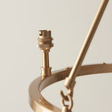 3 Light Pendant in Aged Brass - Height Adjustable (0711CHE111203)