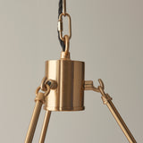 3 Light Pendant in Aged Brass - Height Adjustable (0711CHE111203)
