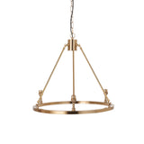 3 Light Pendant in Aged Brass - Height Adjustable (0711CHE111203)