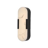 Bathroom 35cm LED Wall Light Alabaster Black Marble effect (0483OPA38BK)
