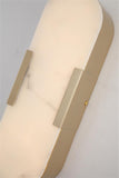 Bathroom 35cm LED Wall Light Alabaster Matt Gold Marble effect (0483OPA38GO)